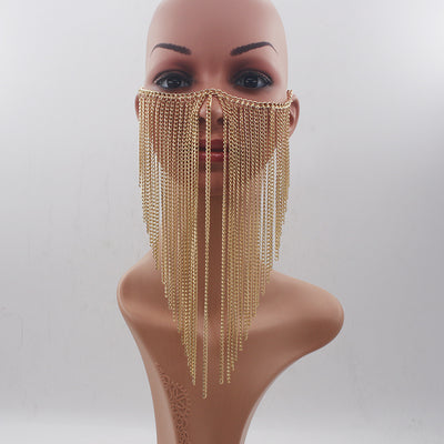 Mascarilla Facial con Cadena de Aluminio para Mujer - Image 7