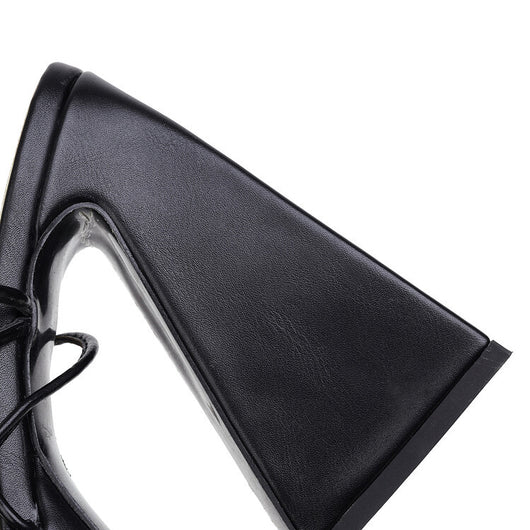Zapatos Plataforma Cuadrada con Tiras Cruzadas y Tacón Robusto - Image 13