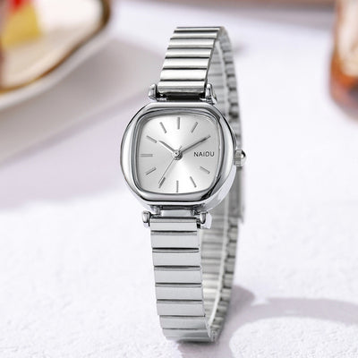 Reloj Cuadrado Elegante de Acero Inoxidable para Mujer - Image 4
