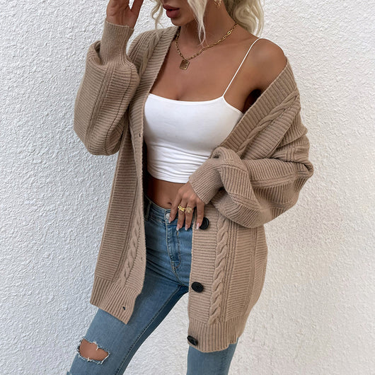 Chaqueta Suéter con Botones para Mujer - Image 5