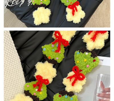 Bufanda Navideña de Mujer Tejida a Mano con Diseño de Muñeco de Nieve - Image 26