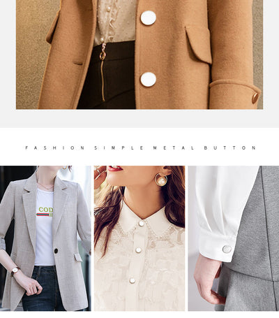 Blazer Ejecutivo Unisex con Botones Metálicos Decorativos - Image 6