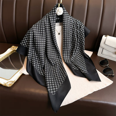 Pañuelo de Seda Estampado Cuadrado Premium Twill - Image 16