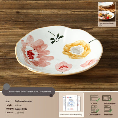 Plato de Cerámica Artesanal Pintado a Mano - Diseño Gourmet para Hogar y Restaurantes - Image 6