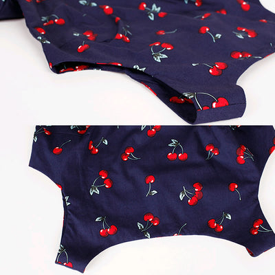 Vestido Retro con Estampado de Cerezas - Image 8