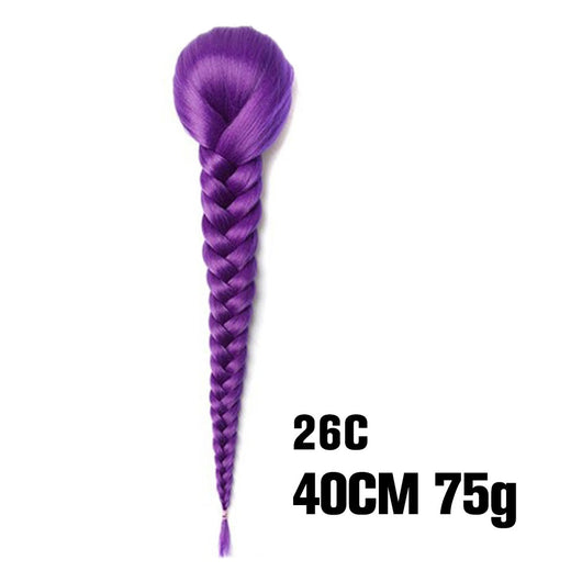 Peluca Trenza Sintética Cola de Caballo Estilo Fishtail para Mujer - Image 20