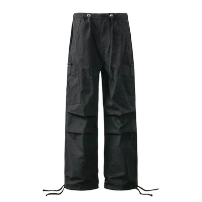 Pantalones Casuales Holgados de Pierna Recta en Colores Sólidos - Image 6