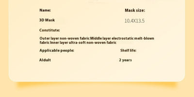 Black 3D stereoscopic protective face mask with ear hooks, individually packed, shown with a box of 30. - Image 12