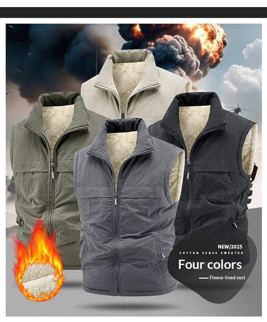 Chaleco Reversible Térmico para Hombre - Forro Polar Grueso y Cálido - Image 23