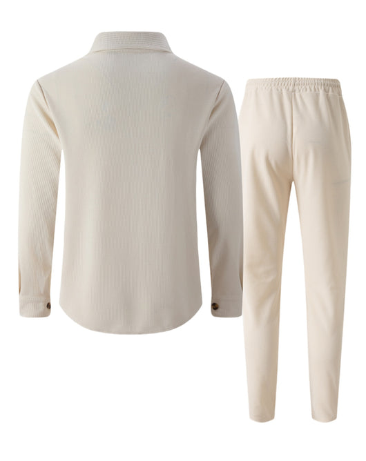 Conjunto de Dos Piezas: Cardigan y Pantalón Acanalado de Manga Larga - Image 20
