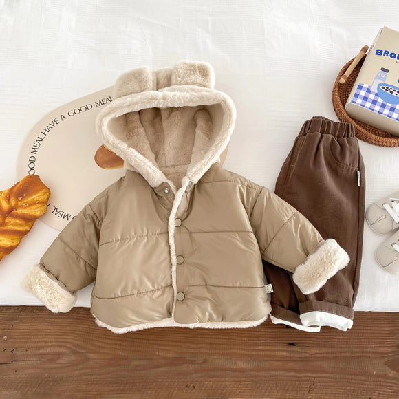 Abrigo Infantil Polar Forrado con Peluche