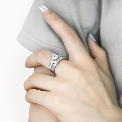 Anillo de Plata Esterlina para Mujer con Circonita Simulada - Image 5