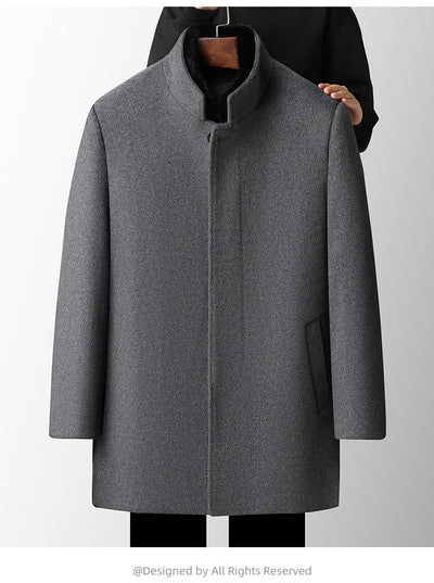 Sobretodo de Lana para Hombre con Forro de Plumas Desmontable - Image 12