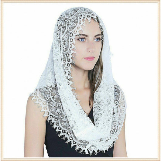 Velo Nupcial Vintage de Encaje para Novia - Tocado Elegante - Image 10