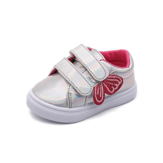Zapatos Niña con Lentejuelas y Panel Espejo - Diseño Velcro Clásico y Trendy - Image 5