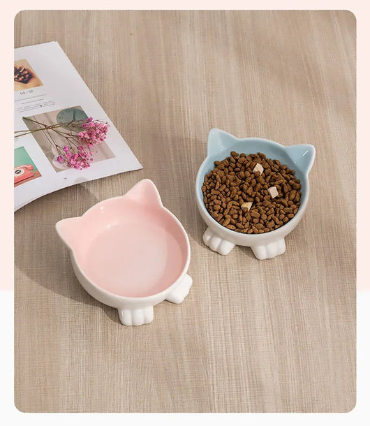 Comedero Elevado para Gatos Cerámica con Diseño Felino - Image 18