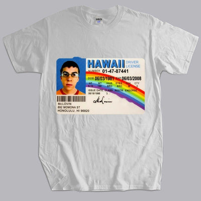 Playera Hombre Verano McLovin ID Card Superbad