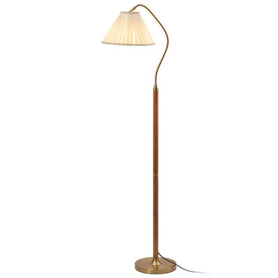 Lámpara de Pie en Madera Maciza para Sofá y Mesita Lateral - Image 5