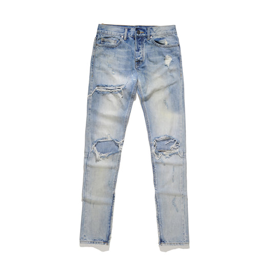 Jeans Slim Fit Destruidos para Hombre - Estilo Urbano Moderno - Image 8
