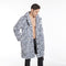 Saco Estampado Leopardo con Solapa Grande para Hombre