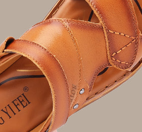 Sandalias Hombre Cuero Gamuza Premium - Calzado Playa Elegante - Image 8