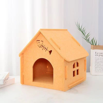 Cama Felpa para Gatos Cuatro Estaciones Desmontable y Lavable - Image 4