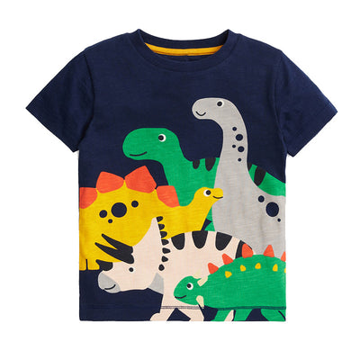 Playera Infantil de Verano con Estampado y Bordado de Dibujos Animados - Image 6
