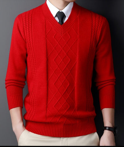 Suéter Casual para Hombre con Cuello Tipo Polo - Pullover de Punto - Image 30