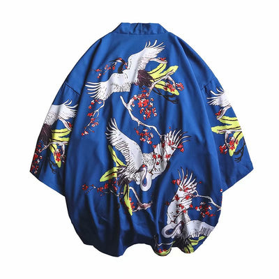 Kimono Hombre Estampado Grúa - Image 5
