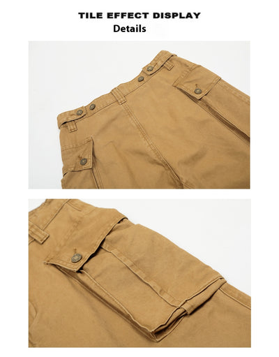 Overol Vintage Desgastado con Bolsillos Grandes - Image 11