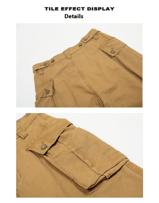 Overol Vintage Desgastado con Bolsillos Grandes - Image 11