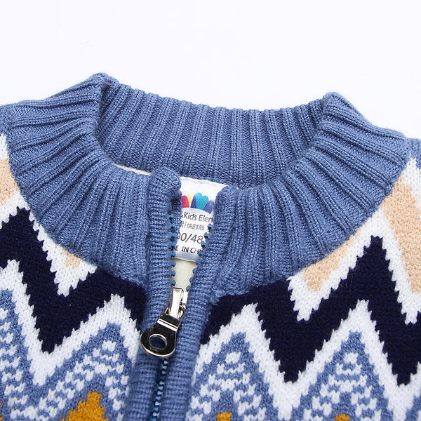 Chaqueta Acolchada de Terciopelo Baby Plus con Cierre