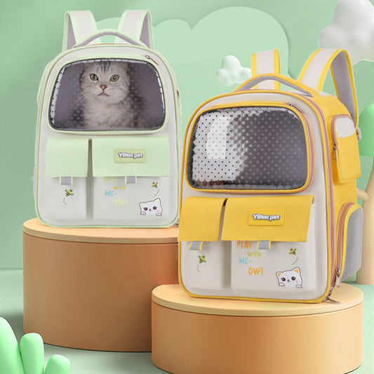 Bolsa de Transporte Felino Capacidad Grande con Ventilación Respirable