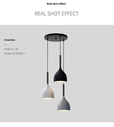 Lámpara Colgante Nórdica de Tres Cabezales Minimalista Moderna - Image 16