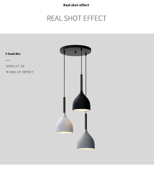Lámpara Colgante Nórdica de Tres Cabezales Minimalista Moderna - Image 16
