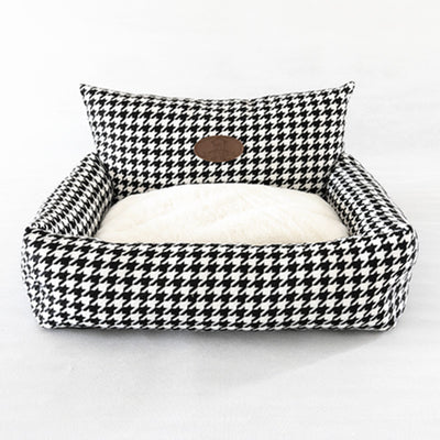 Sofá Cama para Gatos con Diseño Pata de Gallo - Funda Extraíble y Lavable - Image 3