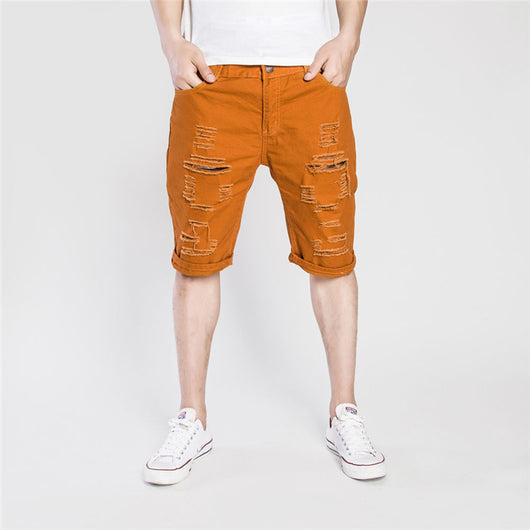 Pantalones Vaqueros Rotos Desgastados para Hombre - Image 8