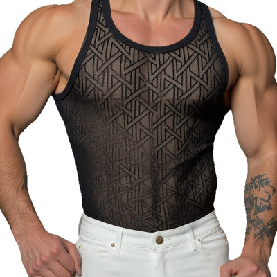 Playera de Malla Transpirable sin Mangas para Hombre - Image 5