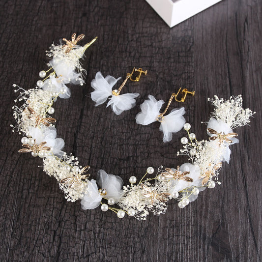 Tocado Nupcial de Gipsófila en Seda - Elegancia Delicada para tu Boda - Image 2