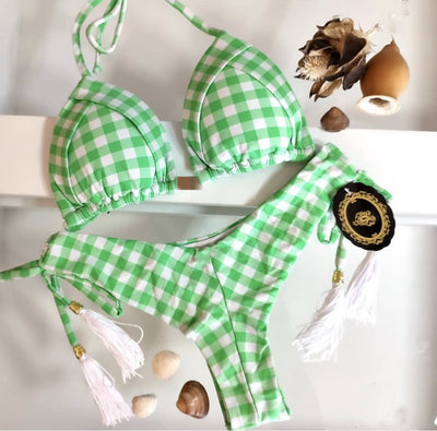 Bikini Estampado de Dos Piezas con Cordones - Image 14