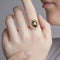 Anillo Giratorio Doble Cara con Patrón Epoxi