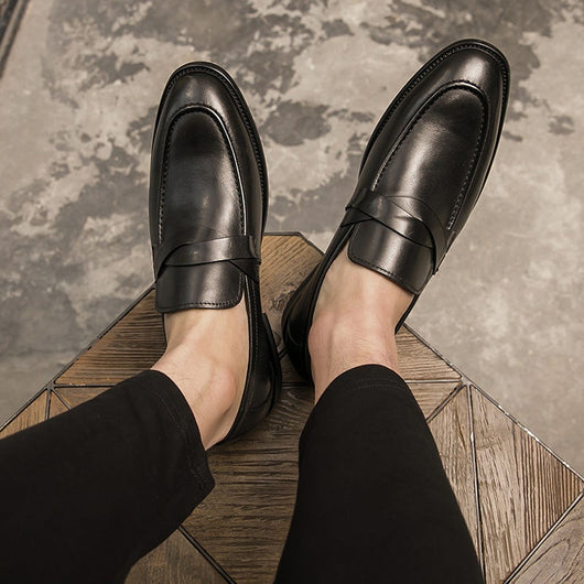 Zapatos de Cuero Británico sin Cordones - Comodidad Casual - Image 9