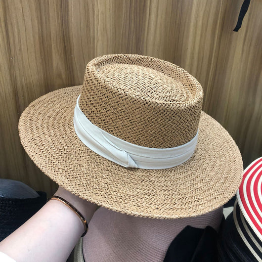 Sombrero de Paja Rafia para Playa - Protección Solar Estilo Verano - Image 5