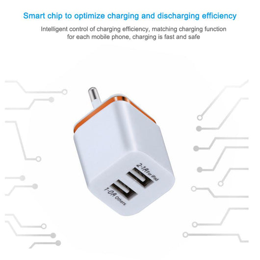 Cargador Dual USB con Electroplating Premium para Celular - Image 7