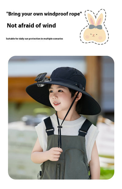 Gorra Ventilador Solar con Potencia de Viento Fuerte Recargable - Image 17