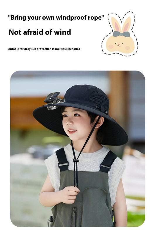 Gorra Ventilador Solar con Potencia de Viento Fuerte Recargable - Image 17