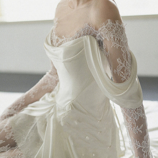 Vestido de Novia Gasa Estilo Francesa - Image 6