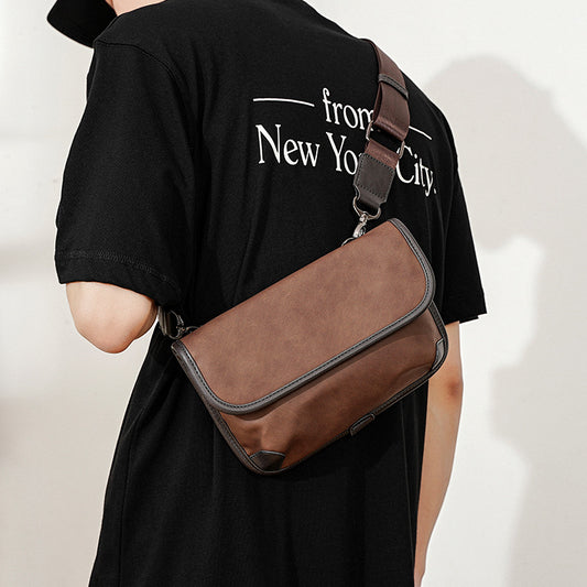 Bolso de Hombro Cuadros Piel Auténtica Estilo Urbano - Image 2