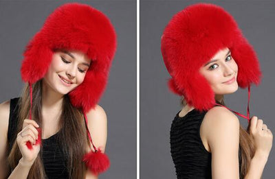 Gorro Lei Feng Coreano con Pelaje de Zorro para Otoño e Invierno - Image 16
