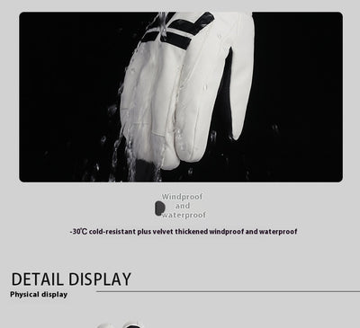 Guantes Térmicos Impermeables Antideslizantes para Esquí Mujer con Pantalla Táctil - Image 19